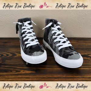 🌹 Very G Rossi Grey Camo High Top Fashion Sneaker